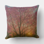 Golden Bloom – Sunset Garden Painting クッション (裏面)