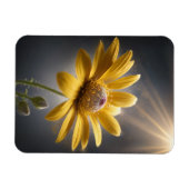 Golden Bloom – Yellow Flower Macro Photography  マグネット (横)