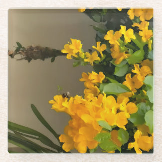 Golden Blossom Beauty ガラスコースター