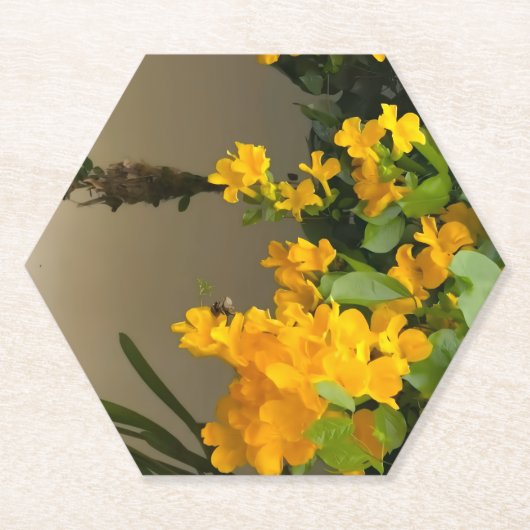 Golden Blossom Beauty ペーパーコースター (正面)