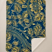 Golden Blossom Elegance  シェルパブランケット