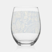 Golden Blossom Elegance  ステムなしワイングラス (裏面)