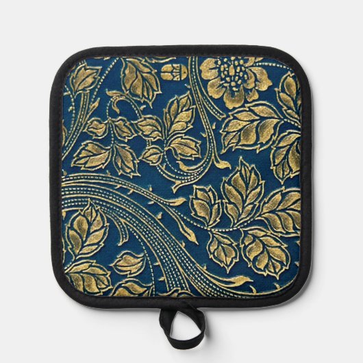 Golden Blossom Elegance 鍋敷き (正面)