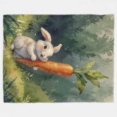 Golden Blossom Elegance  Fleece Blanket フリースブランケット (正面(横))