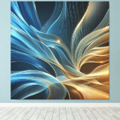 Golden Blue キャンバスプリント (インサイチュ (ウッドフロア))