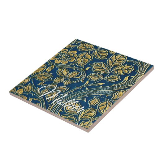 Golden Blue Elegance  タイル (側面)