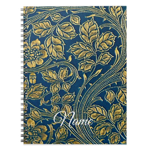 Golden Blue Elegance ノートブック (正面)