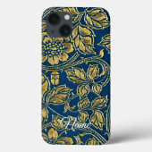 Golden Blue Elegance  Case-Mate iPhoneケース (裏面)