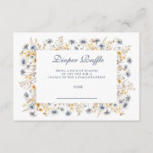 Golden Blue Wildflower Diapper Raffle エンクロージャーカード (正面)
