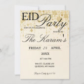 Golden Boho elegant Eid Party Invitation  招待状 (正面)