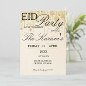 Golden Boho elegant Eid Party Invitation  招待状 (スタンド正面)