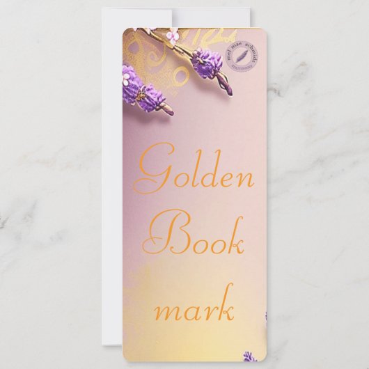 Golden Bookmark Mel Mae Schmidt Stationery カード (裏面)