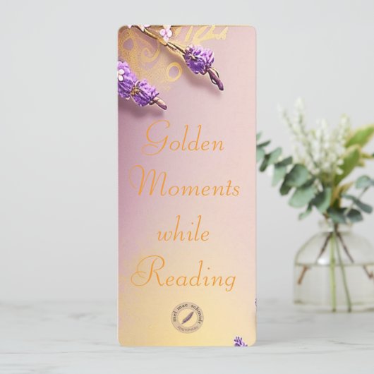 Golden Bookmark Mel Mae Schmidt Stationery カード (スタンド正面)
