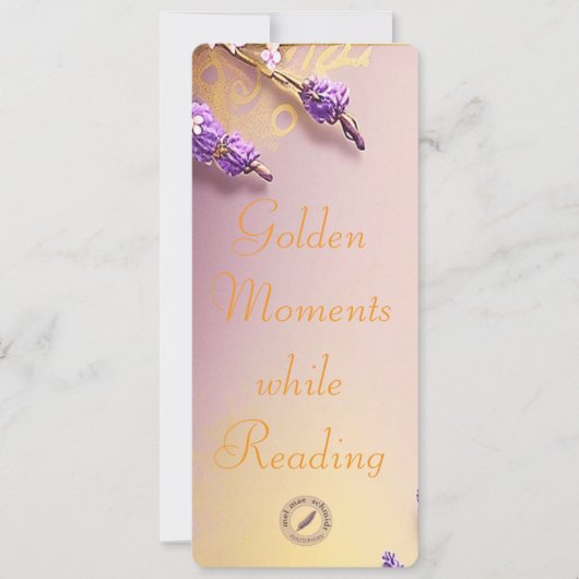 Golden Bookmark Mel Mae Schmidt Stationery カード (正面)