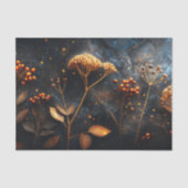 Golden Botanical Celestial Nebula Sky 薄葉紙 (正面)