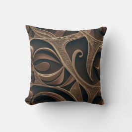 Golden Botanical Flow Elegant   クッション