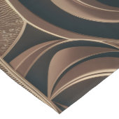 Golden Botanical Flow Elegant ショートテーブルランナー (コーナー)