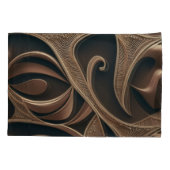 Golden Botanical Flow Elegant   枕カバー (裏面-左)