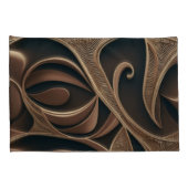 Golden Botanical Flow Elegant   枕カバー (裏面-右)