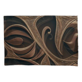 Golden Botanical Flow Elegant   枕カバー