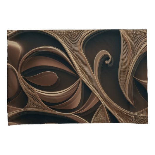 Golden Botanical Flow Elegant   枕カバー (正面右)