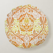 Golden Bough William Morris Vintage Art Nouveau ラウンドクッション (裏面)