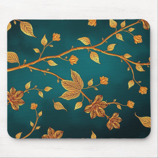 Golden Branches Elegance Mouse Pad マウスパッド