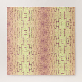Golden Brick Wall – Symmetrical Architectural Patt ジグソーパズル