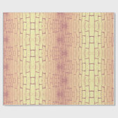 Golden Brick Wall – Symmetrical Architectural Patt ラッピングペーパー (フラット)