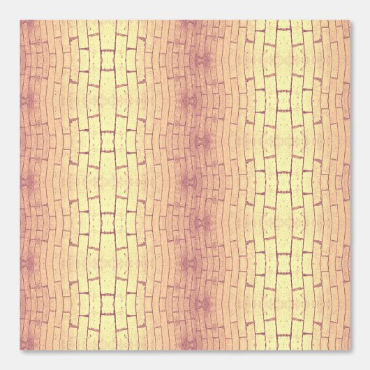 Golden Brick Wall – Symmetrical Architectural Patt 壁紙 (正面)