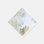 Golden Broadleaf Glow スタンダードカクテルナプキン (角)