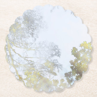 Golden Broadleaf Glow ペーパーコースター