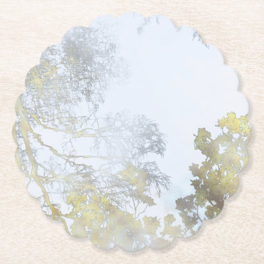 Golden Broadleaf Glow ペーパーコースター (正面)