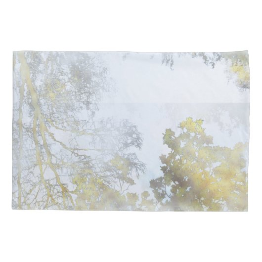 Golden Broadleaf Glow 枕カバー (裏面)