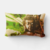 Golden Bronze Buddha Meditation Zen ランバークッション (裏面)
