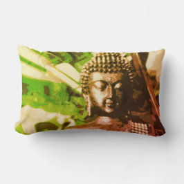 Golden Bronze Buddha Meditation Zen ランバークッション