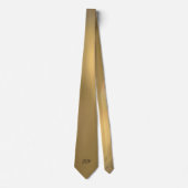 Golden Bronze with Initials Neck Tie ネクタイ (正面)