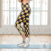 Golden Brown Color Combination カプリレギンス