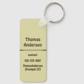 Golden Brown Color Combination キーホルダー (裏面)