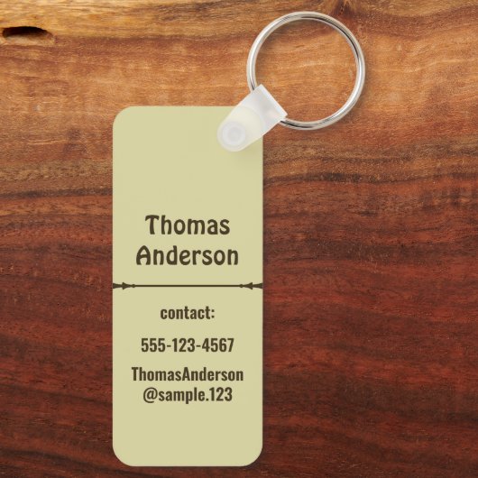 Golden Brown Color Combination キーホルダー (裏面)