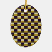 Golden Brown Color Combination セラミックオーナメント (正面)