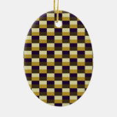 Golden Brown Color Combination セラミックオーナメント (裏面)