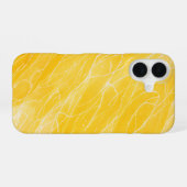 Golden Brushstrokes Phone Case iPhone 16ケース (裏面横)