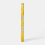 Golden Brushstrokes Phone Case iPhone 16ケース (右側面)