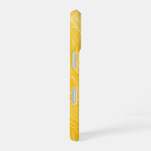 Golden Brushstrokes Phone Case iPhone 16ケース (右側面)