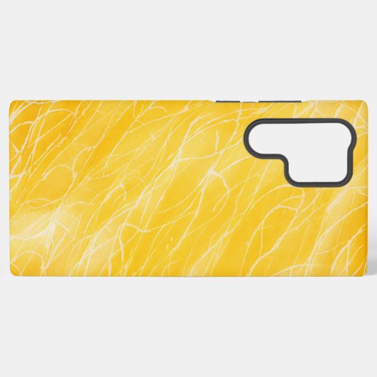 Golden Brushstrokes Phone Case Samsung Galaxyケース (裏面横)