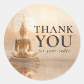 Golden Buddha Business Salon ラウンドシール (正面)