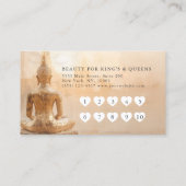 Golden Buddha Heart Salon  10 Visit Loyalty Card ロイヤリティカード (裏面)