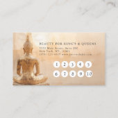 Golden Buddha Salon 10 Visit Loyalty Card ロイヤリティカード (裏面)
