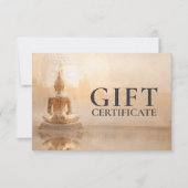 Golden Buddha – Salon Business Gift Certificate (正面)